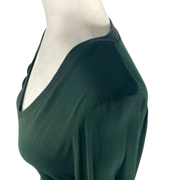 Massimo Dutti Green Poly-blend Xsmall light-weight Long Sleeve Top - Picture 5 of 12